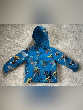 Burton Toy Story 3T dry ride snow jacket.